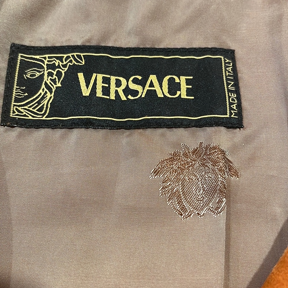 Men’s Versace suede jacket